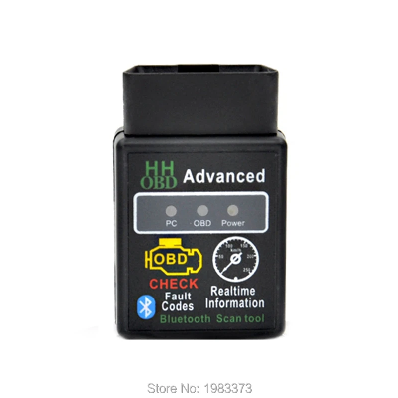 10 шт./лот Mini ELM327 V1.5 25K80 чип HH OBD Bluetooth ELM 327 OBD2 автомобильный беспроводной адаптер