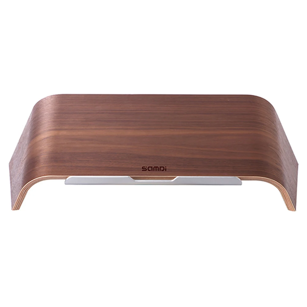 Walnut Wood Новое поступление SAMDI деревянный косой универсальный держатель подставка для ноутбука кронштейн для MacBook Air/Pro - Цвет: Walnut Wood