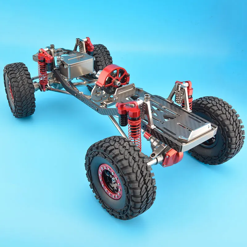 RC CNC сплав SCX10 шасси карбоновая рама масштаб 1/10 4WD Rock Crawler комплект в сборе | Игрушки