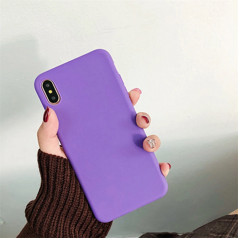 Чехол для телефона Ottwn карамельного цвета s для iPhone 11 Pro Max 7 Чехол 8 Plus X XR XS Max ультратонкий задний Чехол 5 5S SE 6 6splus мягкий силиконовый