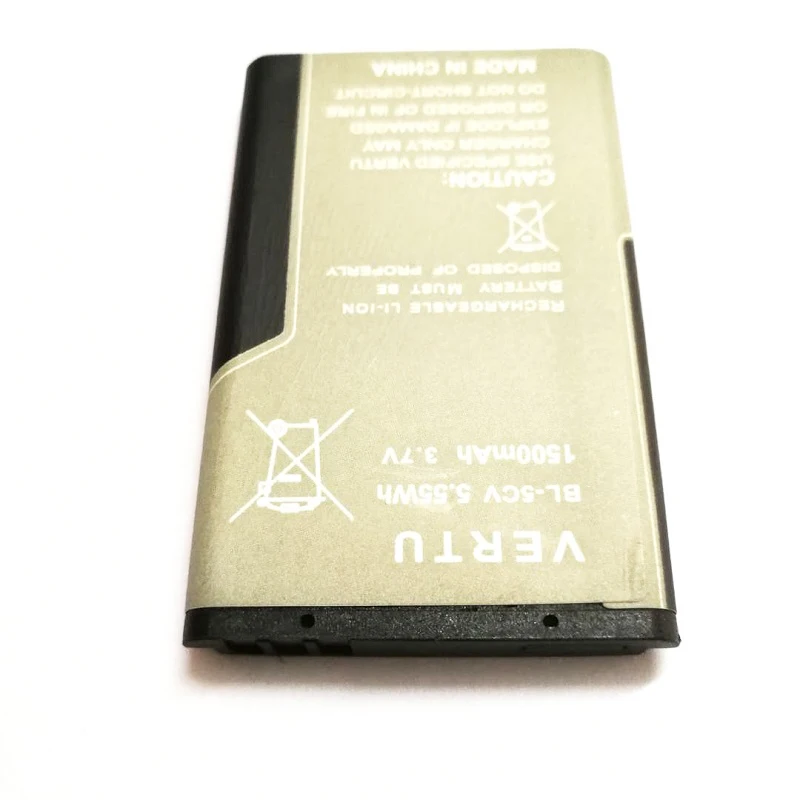 1500 мАч BL-5CV Сменный аккумулятор для VERTU Ascent 2010/Signature S дизайн/Vertu X мобильный телефон