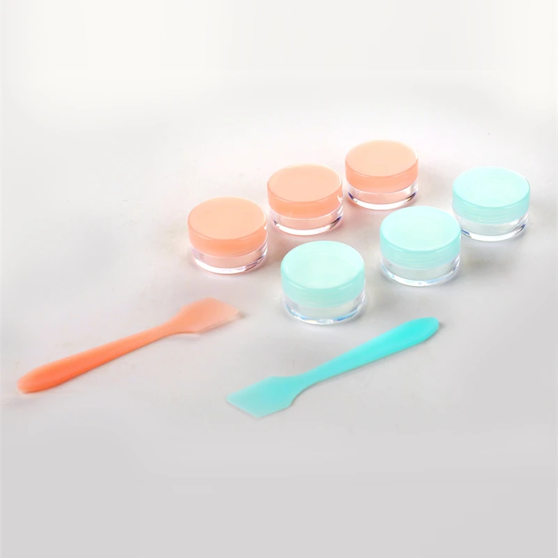 3Pcs/Set 5g Round Bottom Eyeshadow Makeup Face Cream Lip Balm Container Cosmetic Empty Jar Refillable Bottles Box Pots|jar pot|empty jar potcosmetic