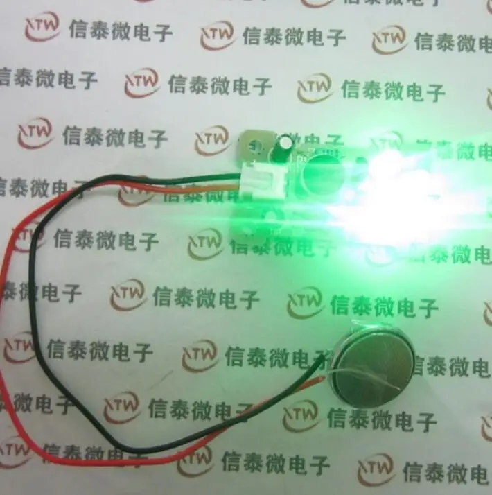 Sound Control LED Мелодия Лампы Производство Электроники DIY Комплекты Люкс Новый зеленый