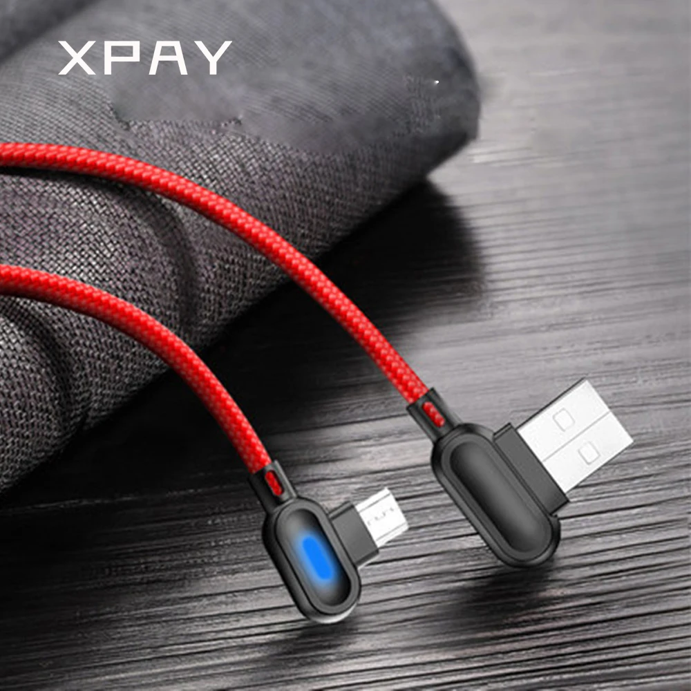 XPAY USB кабель 90 градусов локоть зарядки Cordfor iPhone xs max XR 8 7 6s зарядный для iPad xiaomi huawei