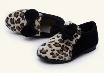 The new age season 2015 Children girls princess shoes children leopard grain single bow Leisure free shipping | Детская одежда и