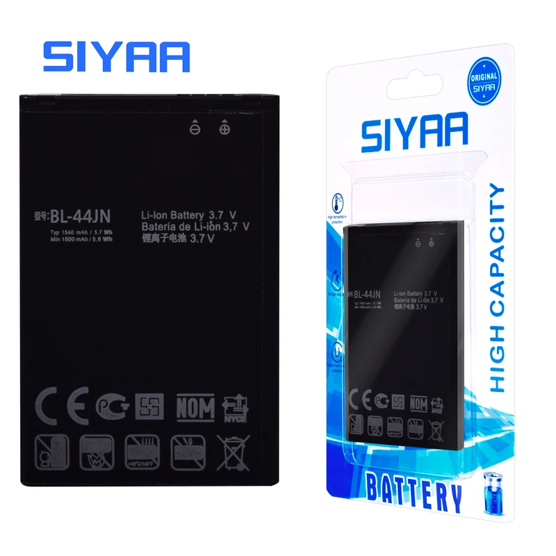 SIYAA аккумулятор телефона BL 44JN для LG Optimus Zone E400 или рюкзак с изображением