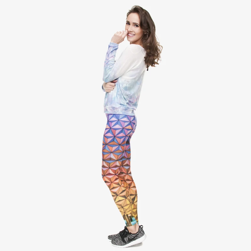 3D печати тренировки фитнес Йога Леггинсы высокие эластичные тренировочные