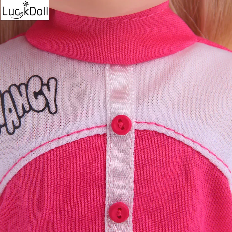 Luckdoll разнообразие модная одежда костюм для 14,5 дюймов куклы WellieWishers, детская лучшая кукла аксессуары