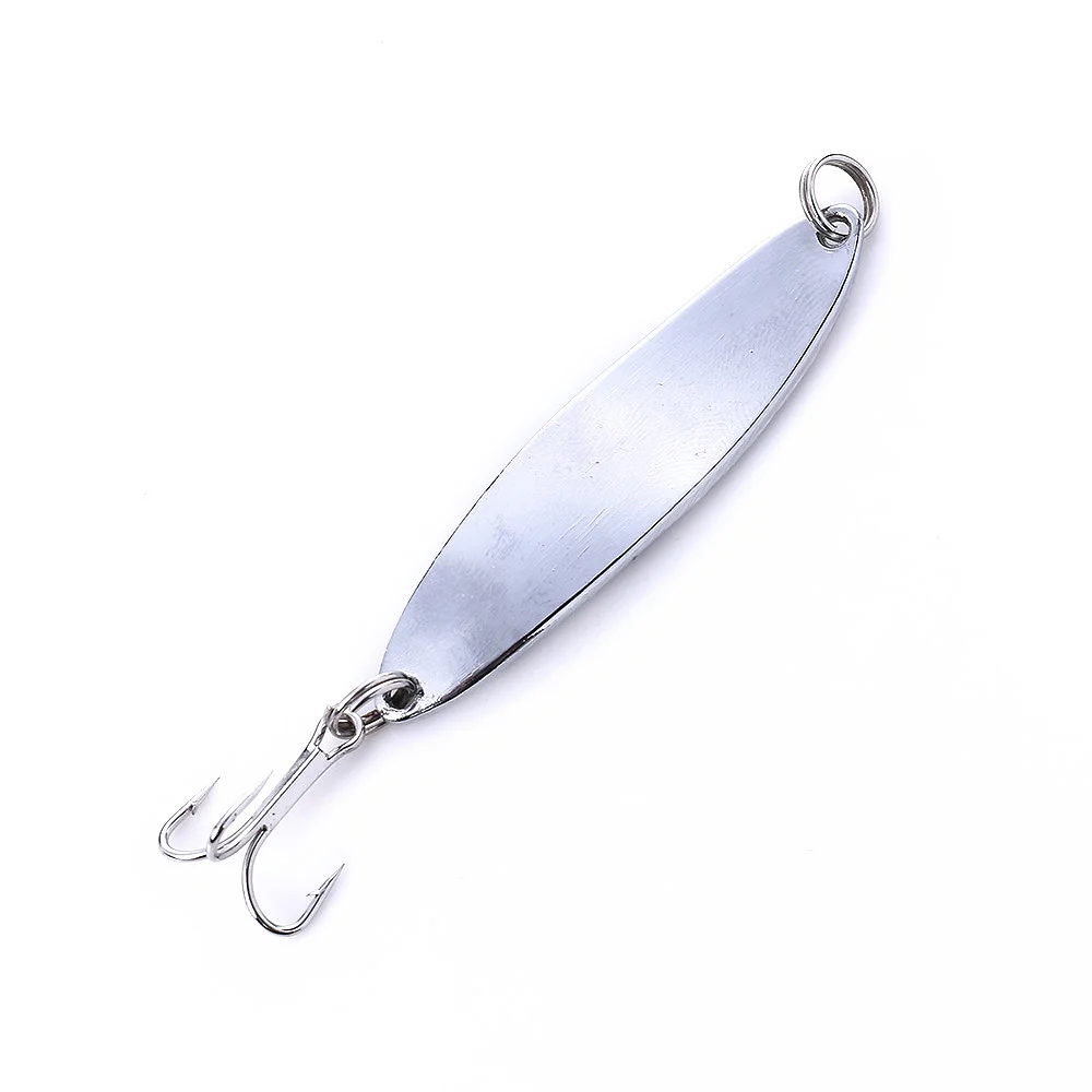 1PCS Metal Sliver 5cm 7g Spinners Spoon Fishing Lure Hard Bait
