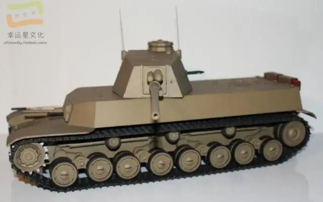 Дьявол Тип 5 средний танк военная модель 3D Бумага бумага для ручных поделок