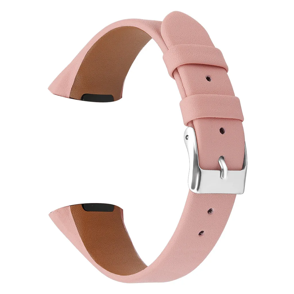 Смарт-часы ремешок Smartband mi band роскошные кожаные Сменные аксессуары браслеты ремни для Fitbit Charge 3 Smart