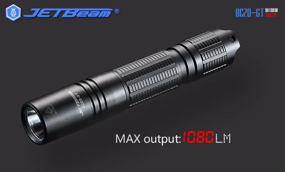 Jetbeam BC20-GT 1080 люменов Cree XP-L HI светодиодный маленький и портативный, со встроенным usb-портом наружный фонарик