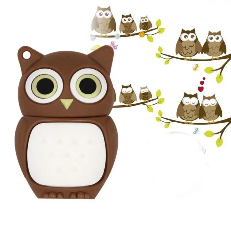 Usb флеш накопитель с мультяшным рисунком 2 0 диск 64 ГБ большим пальцем USB сова