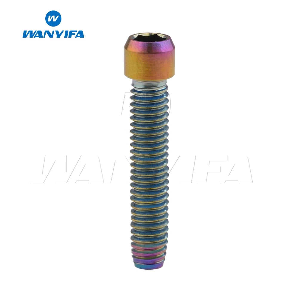 M4x25 Rainbow Wanyifa Винт С Титановым болтом M4x10 13,5 15 20 25 мм маленькая головка клеймо для велосипеда задний/передний переключатель H/L Регулировка - Цвет: M4x25 Rainbow