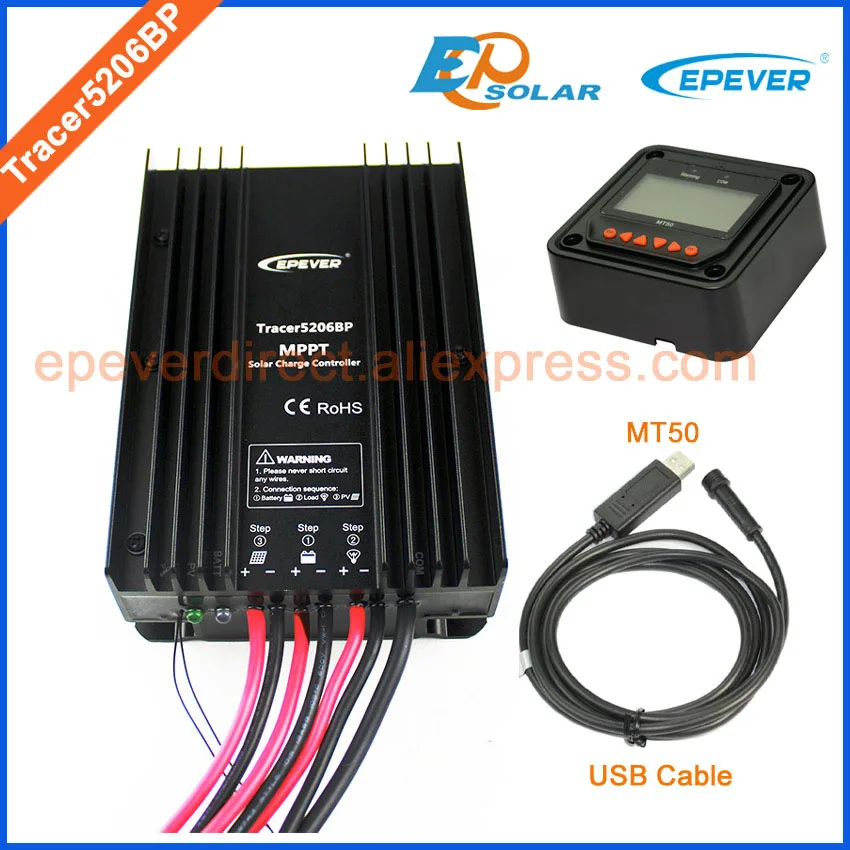 

Solar panels 12V 24V charger controller battery charging EPEVER MPPT Tracer5206BP waterproof degree IP67 20A regulator