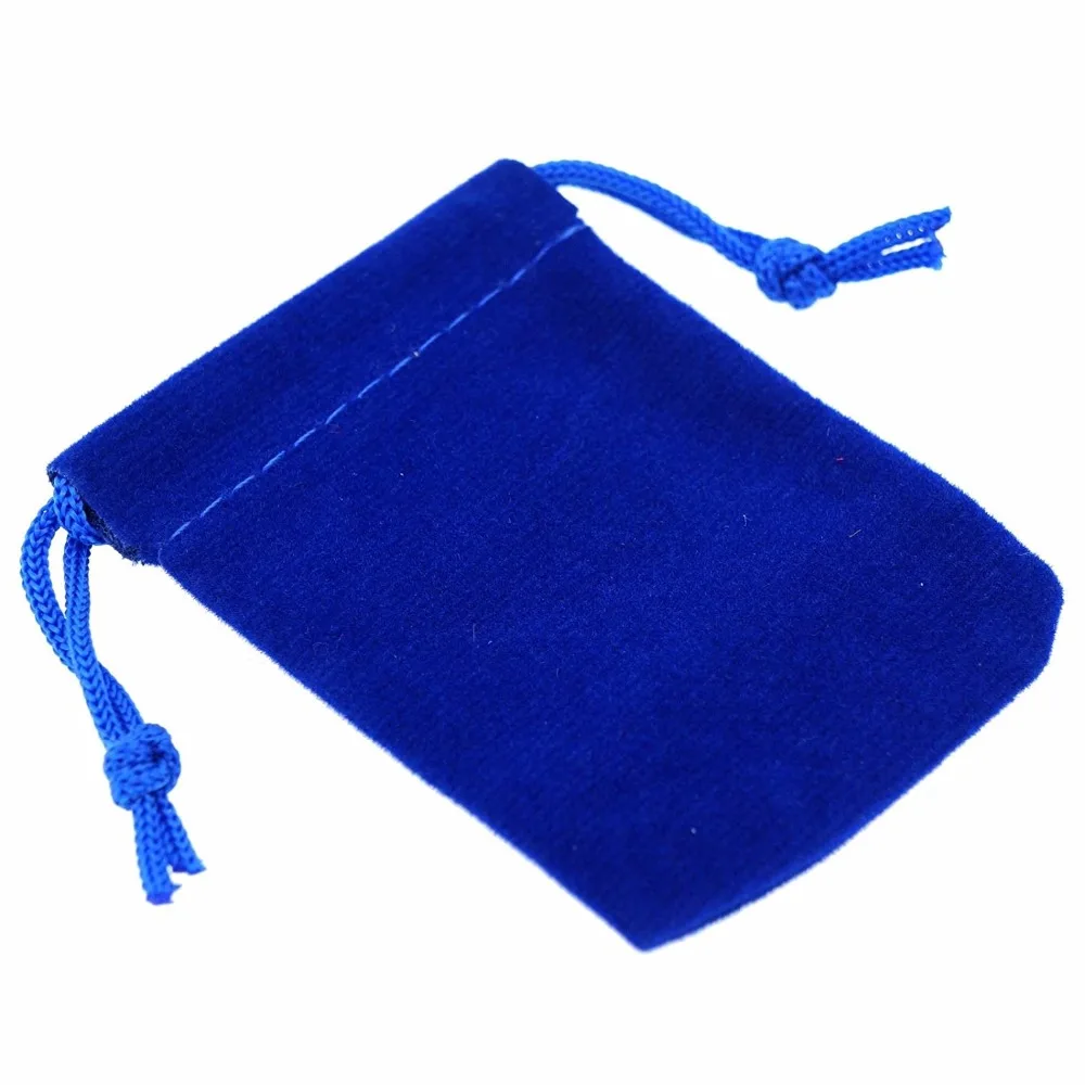 

50pcs Velvet Pouches Drawstrings Soft mixed color Jewelry Gift Packing Bags 5x7cm,7x9cm,9x12cm