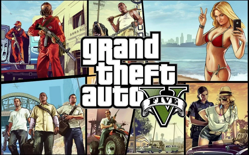 GTA5 пользовательские HD Домашний Декор Ретро классический винтажный постер с