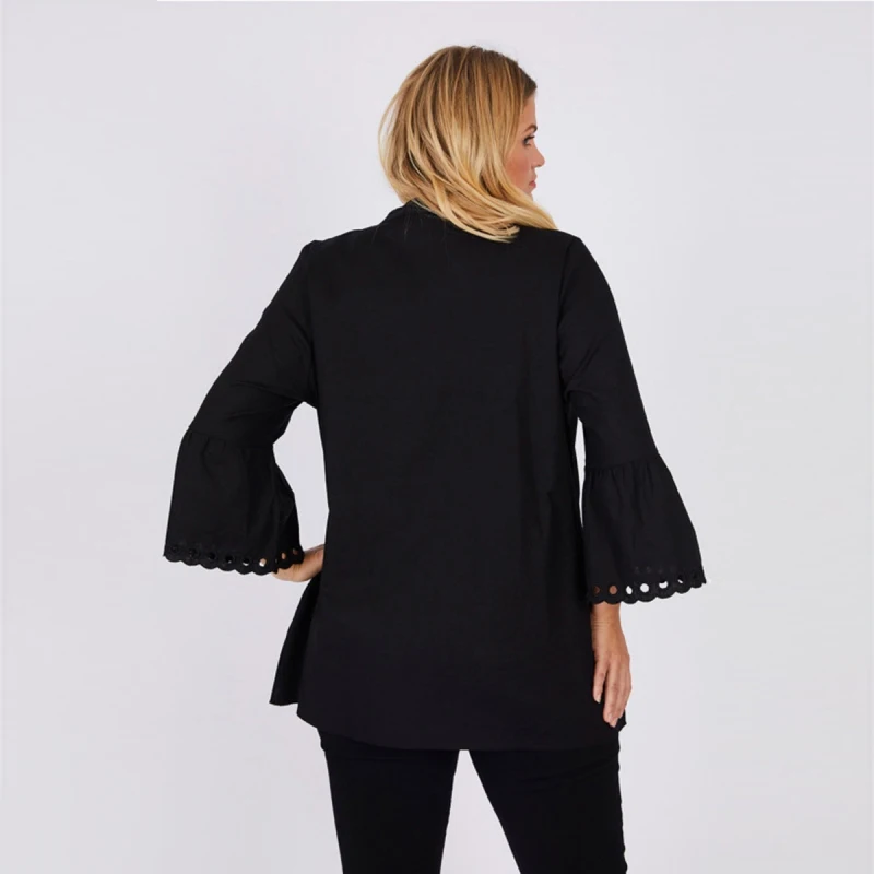 Женская блузка больших размеров 7xl 6xl 5xl 2019 Весенняя Офисная с расклешенными