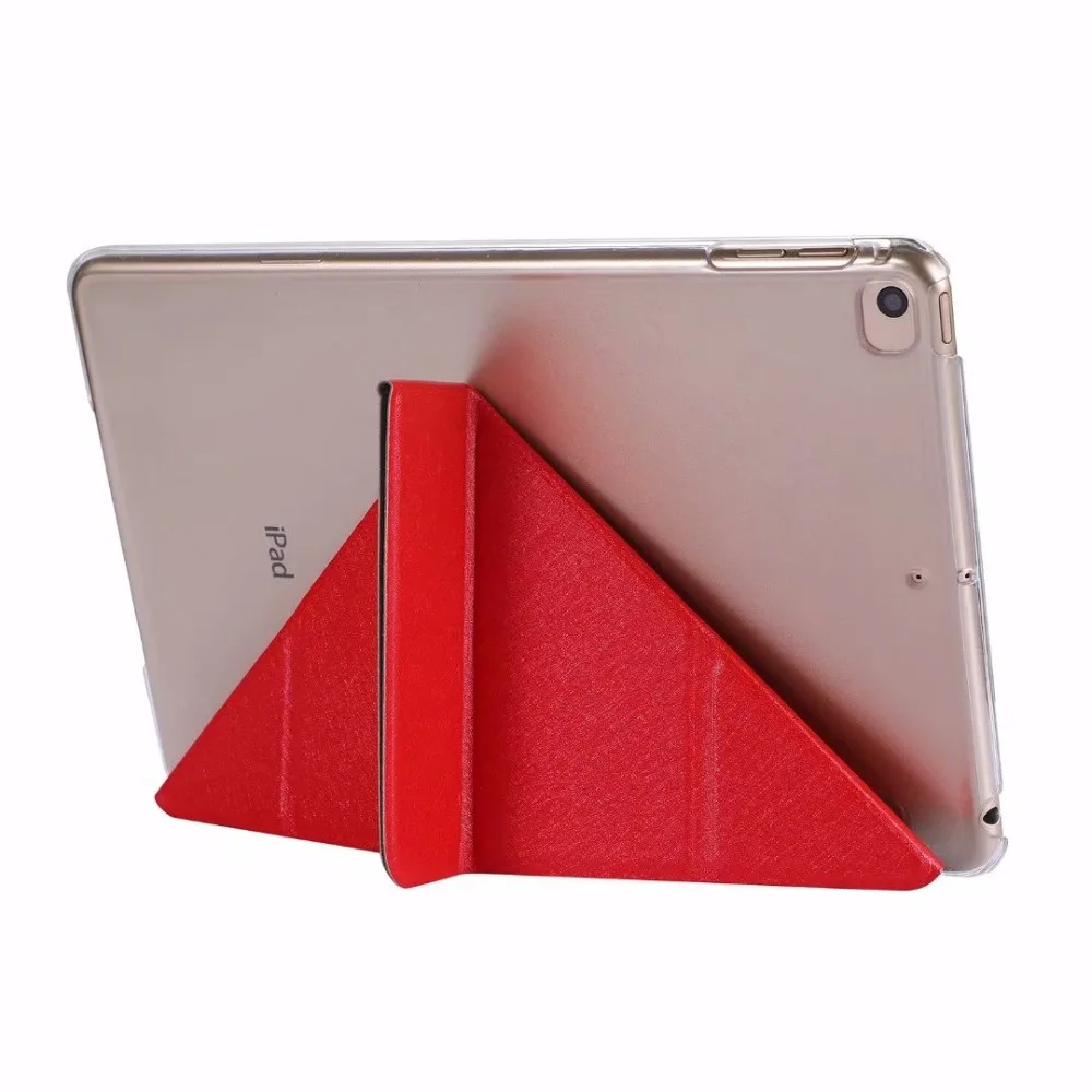 Прозрачный кожаный чехол-книжка с шелковой деформацией для apple ipad mini 1 2 3 4 5 20