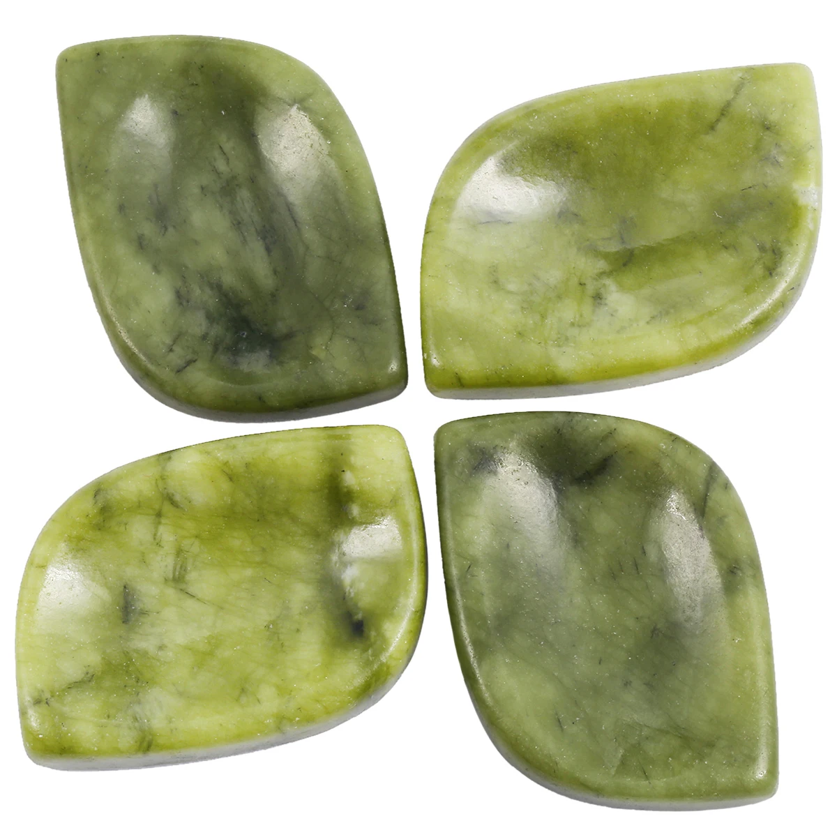 

TUMBEELLUWA Rhombus Green Stone Thumb Worry Stone Chakra Reiki Healing Crystal Pocket Palm Stone