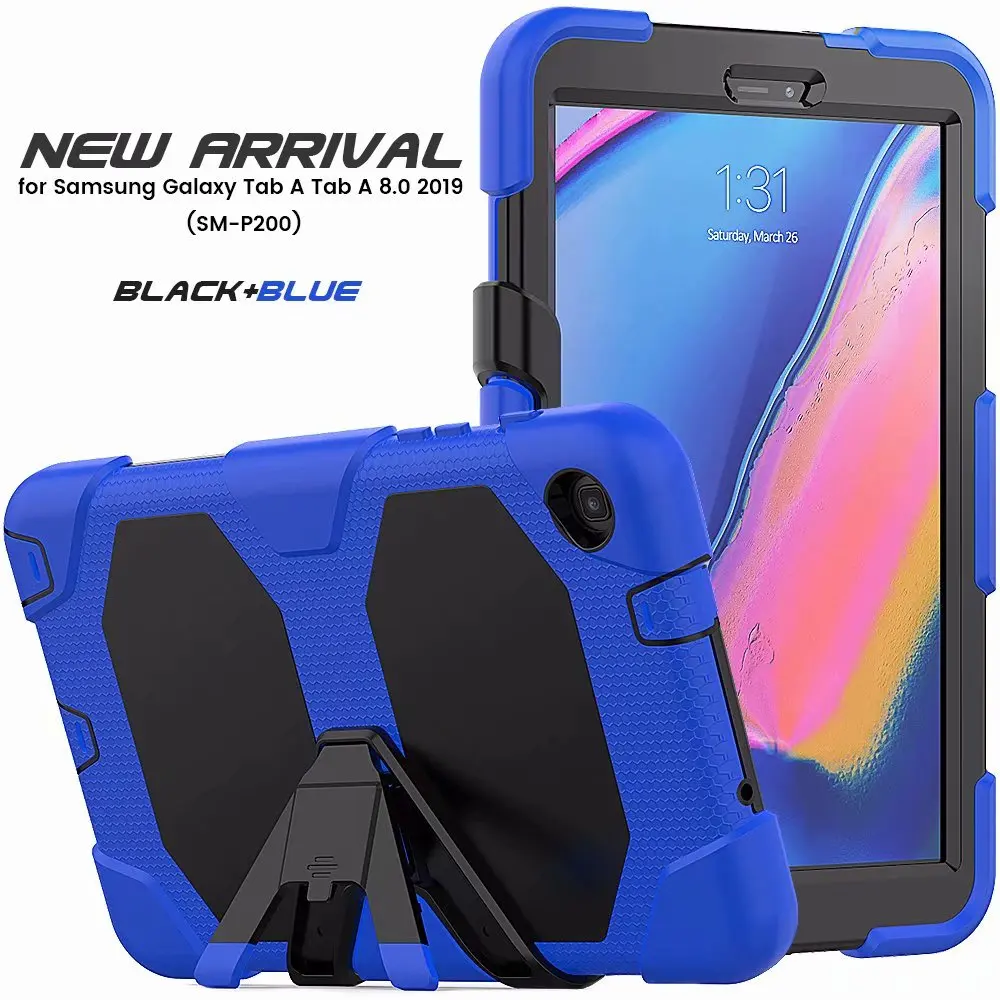 Силиконовый чехол-подставка для планшета Samsung Galaxy Tab A 8 0 2019 (S Pen) SM-P200 P205 P207 с