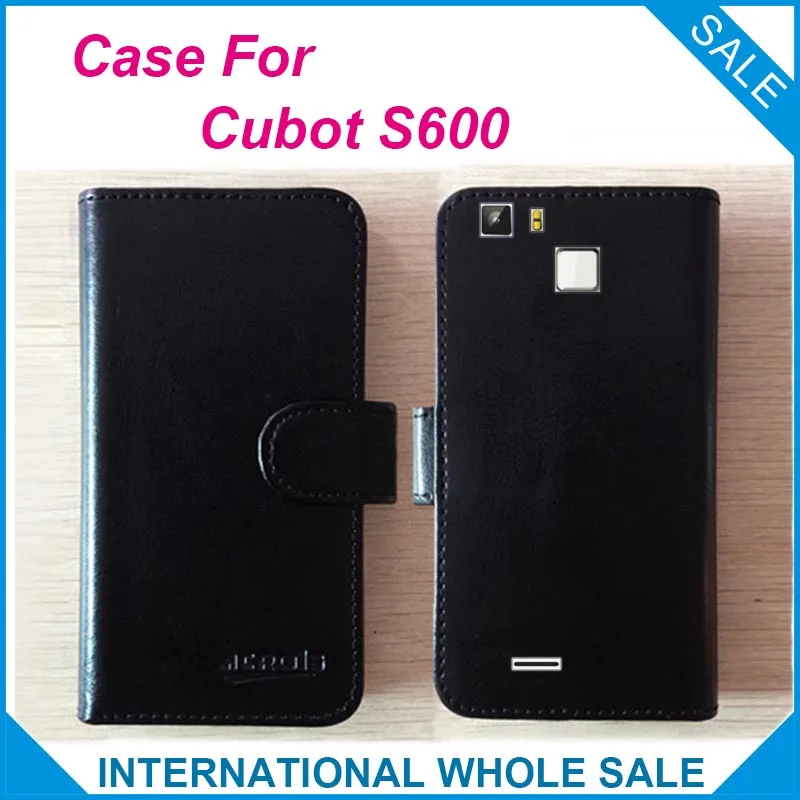 

6 Colors Hot! 2016 Cubot S600 Case, Factory Price High Quality Leather Exclusive Flip Cover for Cubot S600 Tracking Number