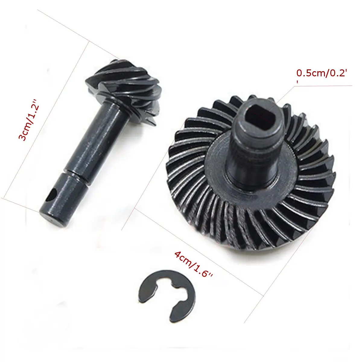 Черный Xtra скоростной Сверхмощный Спиральный Шестеренчатый Набор для осевого SCX10