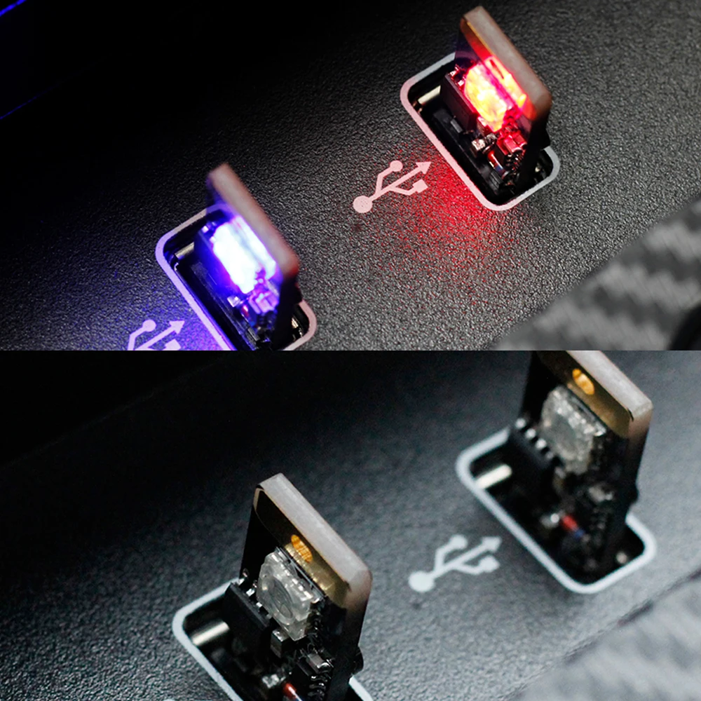 Сенсорный светильник зарядных порта USB для автомобиля Внутренние Декоративные