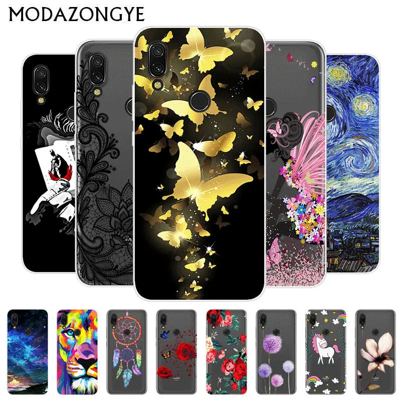 Для глобальной версии Xiaomi Redmi 7 Redmi7 чехол силиконовая задняя крышка для телефона