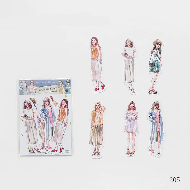 Милые Стикеры для девочек, скрапбукинг, ручная книга, водонепроницаемые, красивые, модные наклейки для девочек, для ноутбука, детский блокнот, pegatinas