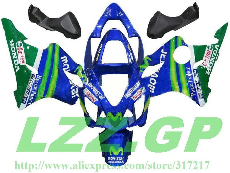 F4i 01 для HONDA CBR 600 BlueGreen O32 CBR600 2001 - 2003 CBR600F4i 02 03 2002 01-03 комплект обтекателей из