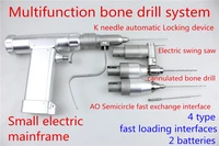 medical small animal orthopedic instrument multifunction cannulated bone drill electric swing saw hollow k needle ao interface