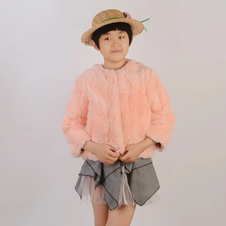 Детское пальто с мехом зимнее теплое капюшоном и кроличьим для малышей 2019 г.