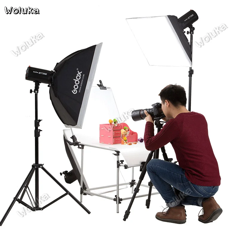 Набор вспышек Godox ST250 250 Вт фотолампа студийная одежда фотография