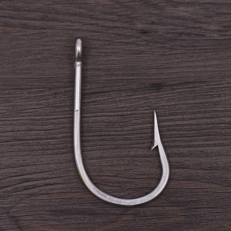 

2pcs Large Size Stainless Steel Jig Hook Saltwater Fish Hook 8/0 10/0 12/0