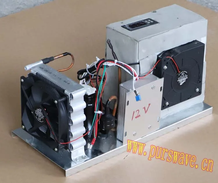 PURSWAVE A-19 мини-холодильное оборудование, включая DC 12V24V48V крошечный компрессор конденсаторный испаритель фильтр осушитель капиллярный вентилятор