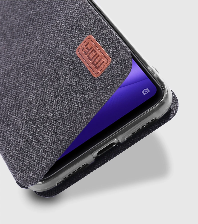Чехол-книжка для xiaomi mi 8 lite, силиконовый тканевый чехол для xiaomi mi 8 lite mi 8 x, чехол capas kickstand MOFi, чехол для xiaomi mi 8 pro