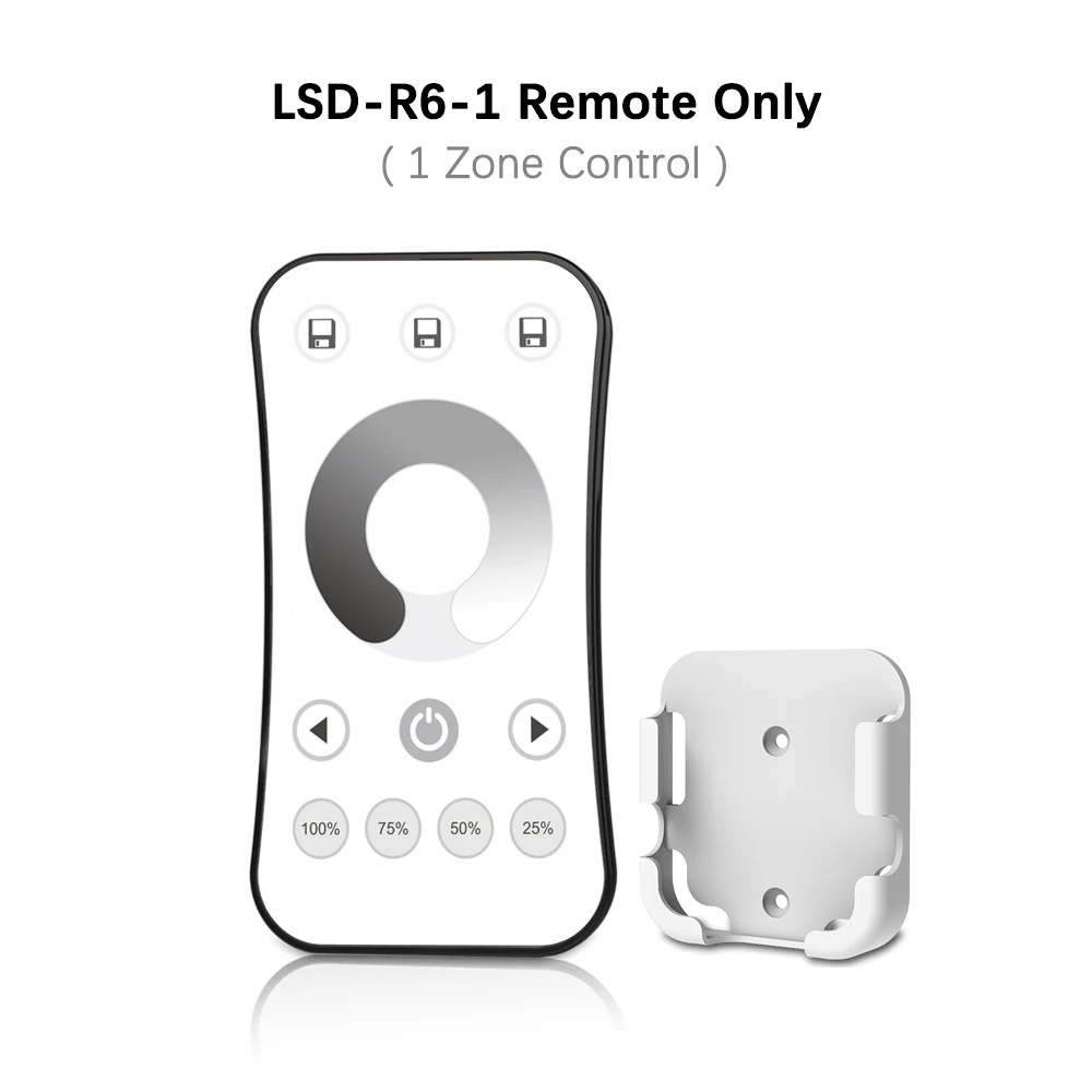 LSD-R6-1 Remote Only Диммер СВЕТОДИОДНЫЙ 220 в 230 В 110 В AC Triac беспроводной Wifi РЧ с регулируемой яркостью кнопочный переключатель с 2,4G дистанционным диммером переключатель на din-рейке светодиодный лампочка - Цвет: LSD-R6-1 Remote Only