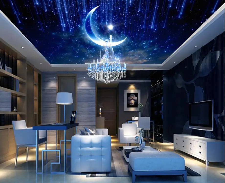 

Custom photo wallpaper 3d ceiling wallpapers murals moon wallpaper stereoscopic 3d mural for walls 3d wallpaper ceiling