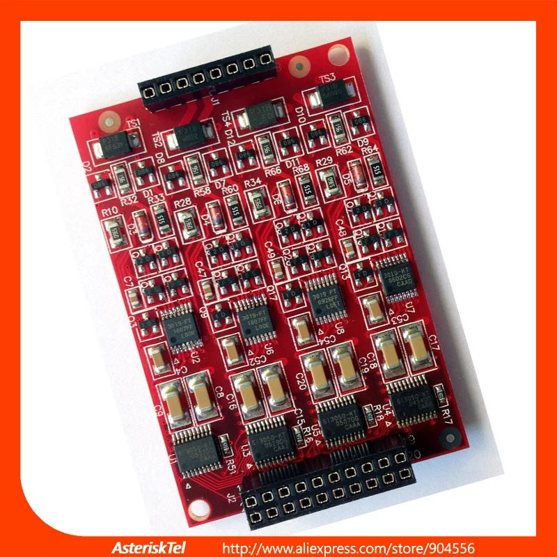 Asterisk карта AEX800 с аппаратным подавлением эха-PCI-E 8-портовая FXO для VoIP телефона PBX