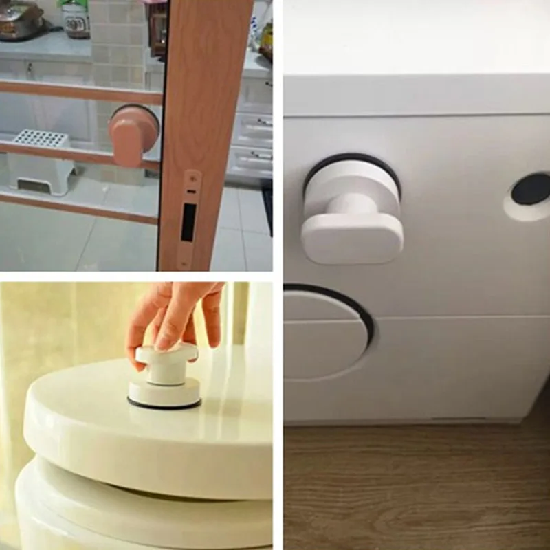 Всасывающая дверная ручка настенный выдвижной шкаф кухонные стеклянные двери