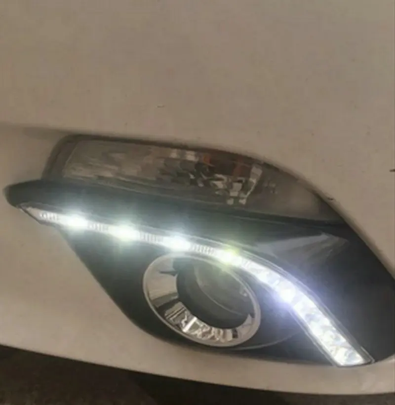 1 пара DRL для Mazda 3 Mazda3 Axela 2013 2014 2015 2016 светодиодный дневные ходовые огни Дневные