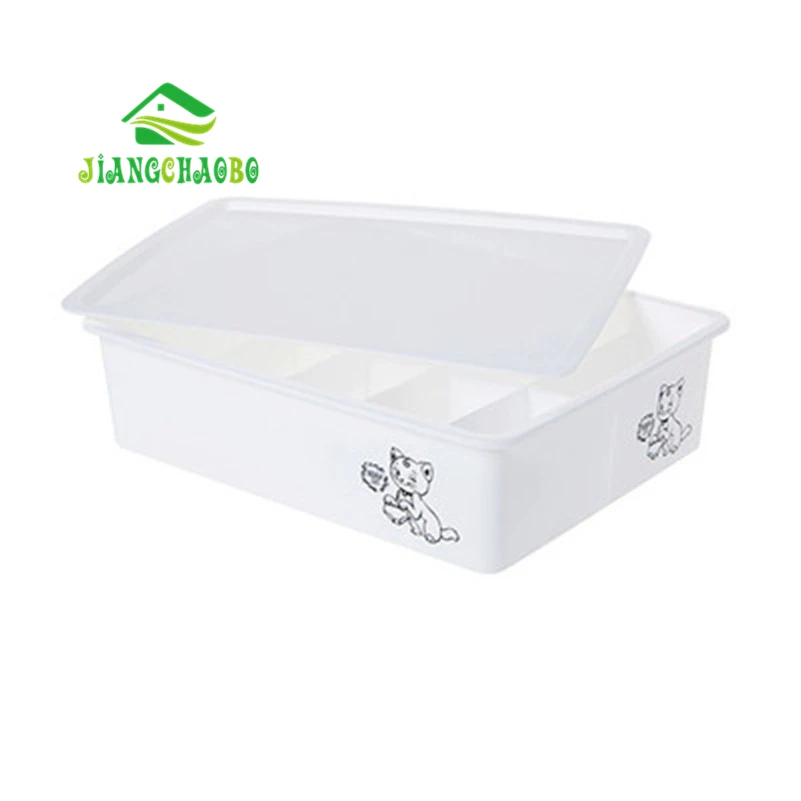10 Grid White Пластиковый шкаф для дома, Коробка Для Хранения нижнего белья, ящик для нижнего белья, отделочная коробка, настольный бюстгальтер, нижнее белье, носки, коробка для хранения - Цвет: 10 Grid White
