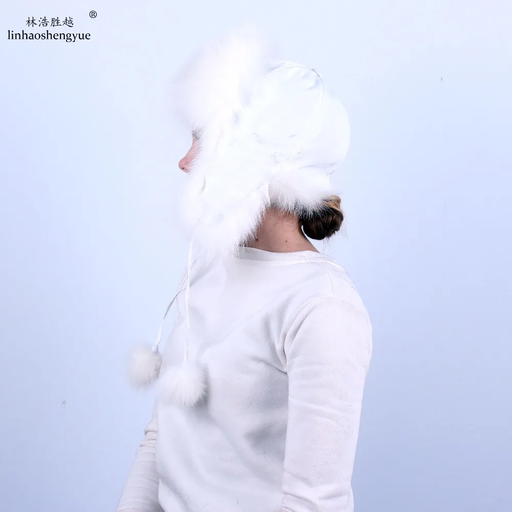 Linhaoshengyue Fashion Women Fox Fur Covers Ears Cap | Аксессуары для одежды