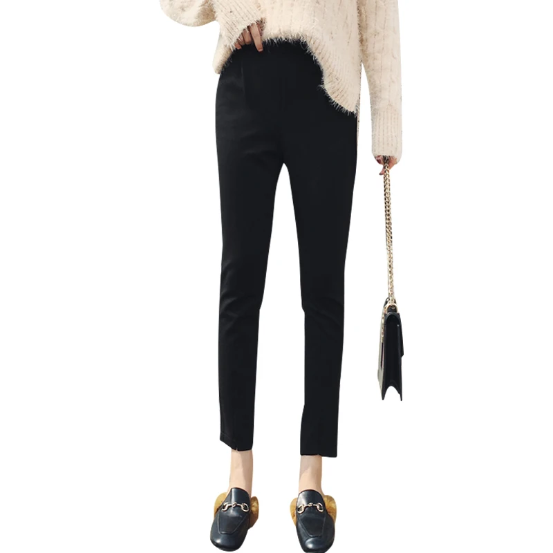 Женская одежда Высокая Талия Повседневное костюм брюки осень новый корейский