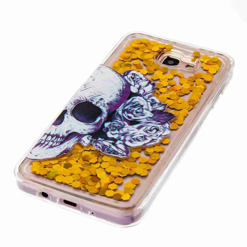 S7 Edge Case Patterned Soft TPU Quicksand Glitter Liquid Clear For Samsung J3 J5 G530 G360 S5 S6 Prime A3/A5 2016 |