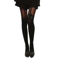 sexy mock suspender tights elegant collant soft and comfortable pantyhose women highly fashionable patterned femme tights
