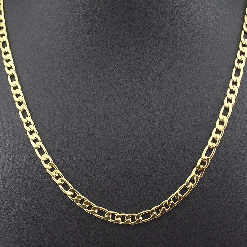 Ожерелье AMUMIU нержавеющая сталь золотого цвета 45 70 см 6 мм|necklace chain|rope necklacechain men |