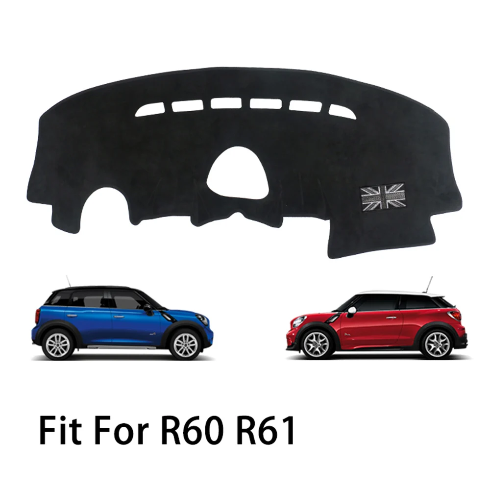 R60 R61 Gray jack Антибликовые коврики для приборной панели автомобиля, покрытие ковра, защита центральной консоли для Mini Cooper One Jcw R55 R56 R60 Countryman R61 Paceman - Название цвета: R60 R61 Gray jack