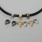 50 шт. CCB зажим для торцевой крышки, Застежка под золотометаллродиевое покрытие, пластиковые металлические застежки и крючки, фурнитура для самостоятельного изготовления браслетов и ювелирных изделий